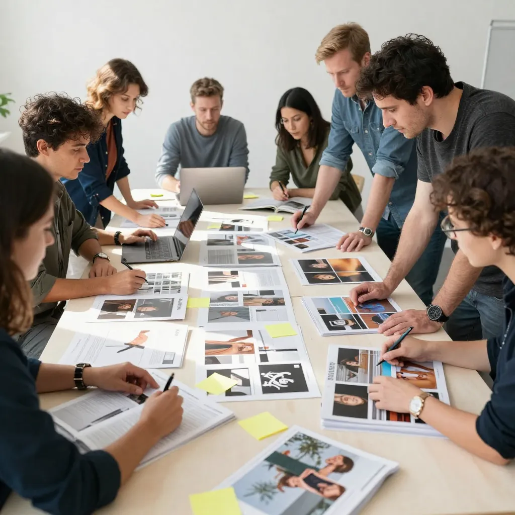 Collaborative editorial design process