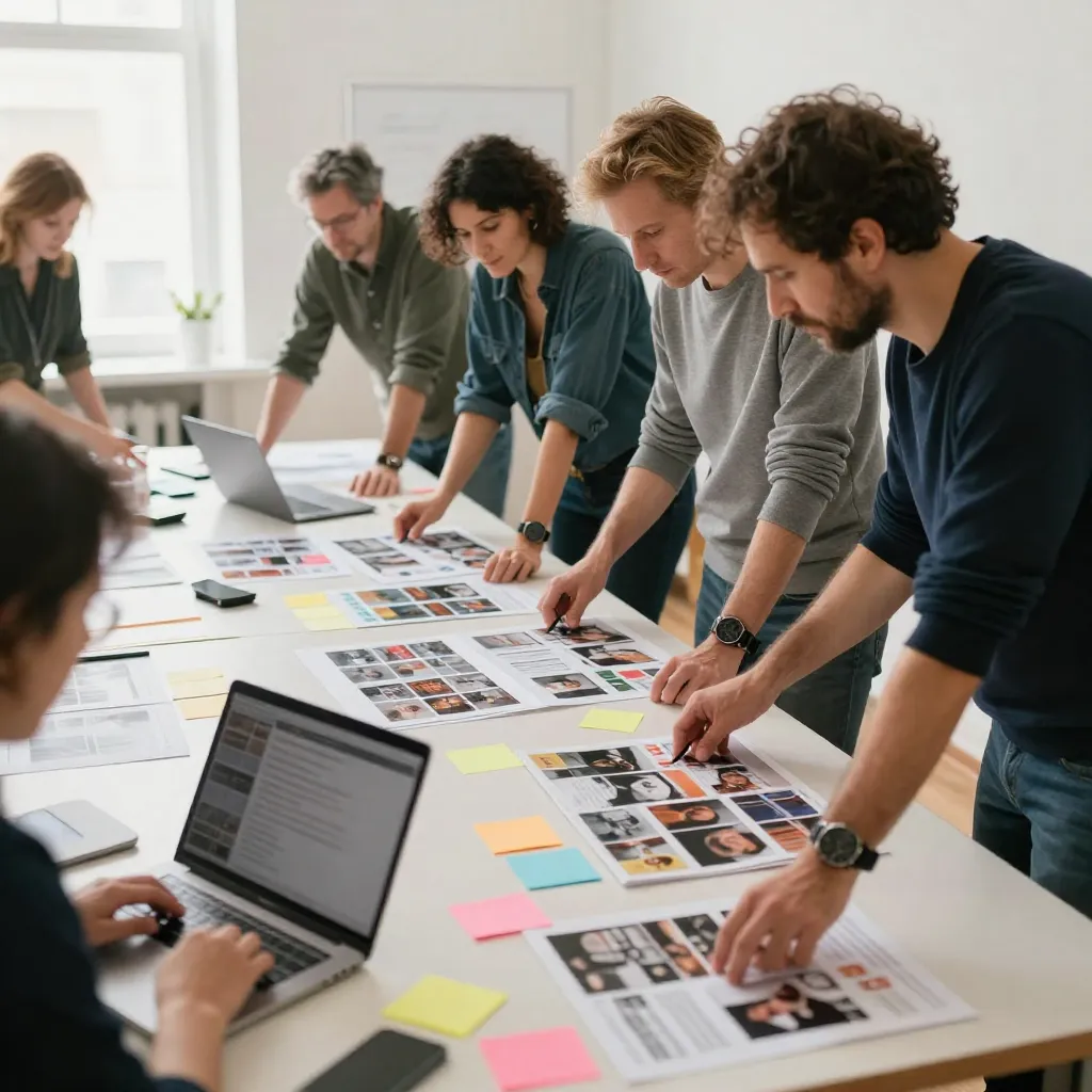 Editorial design sample with refined typography