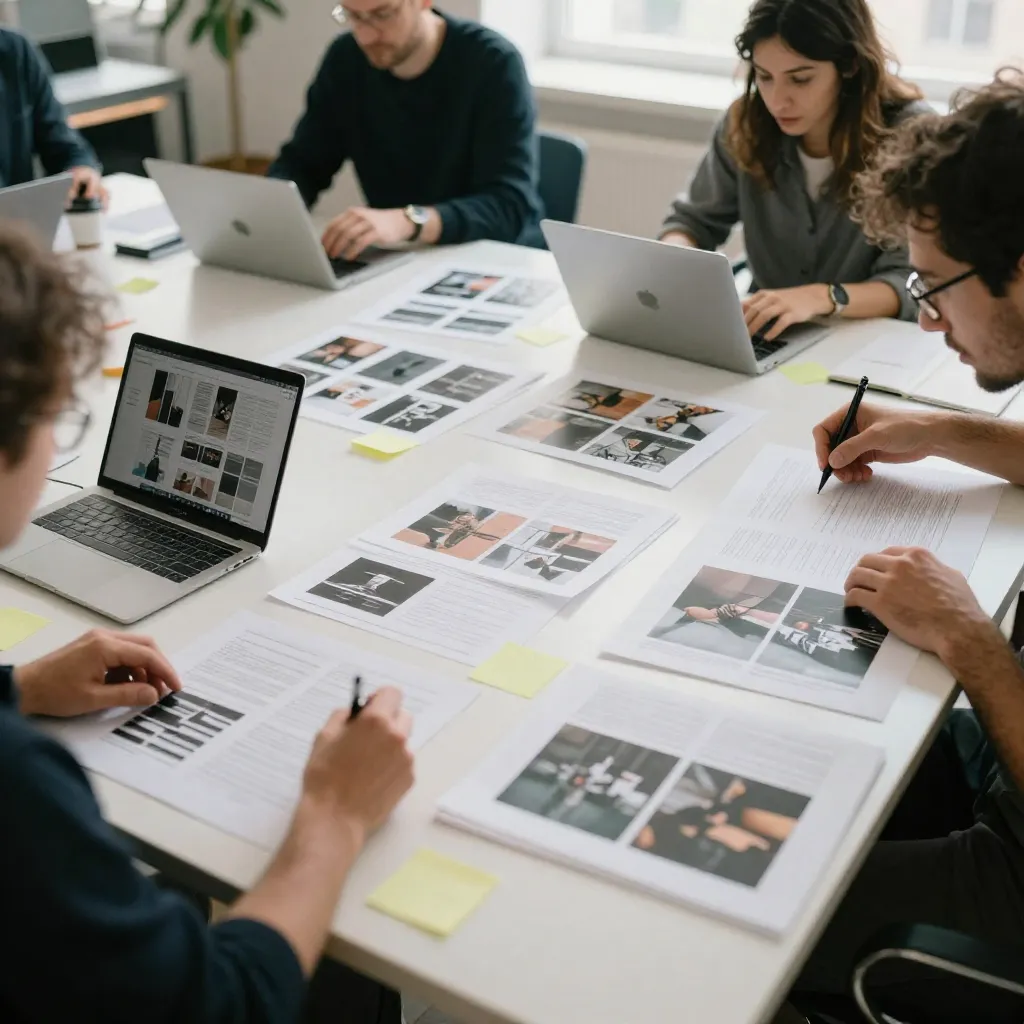 Publication design with precision typography